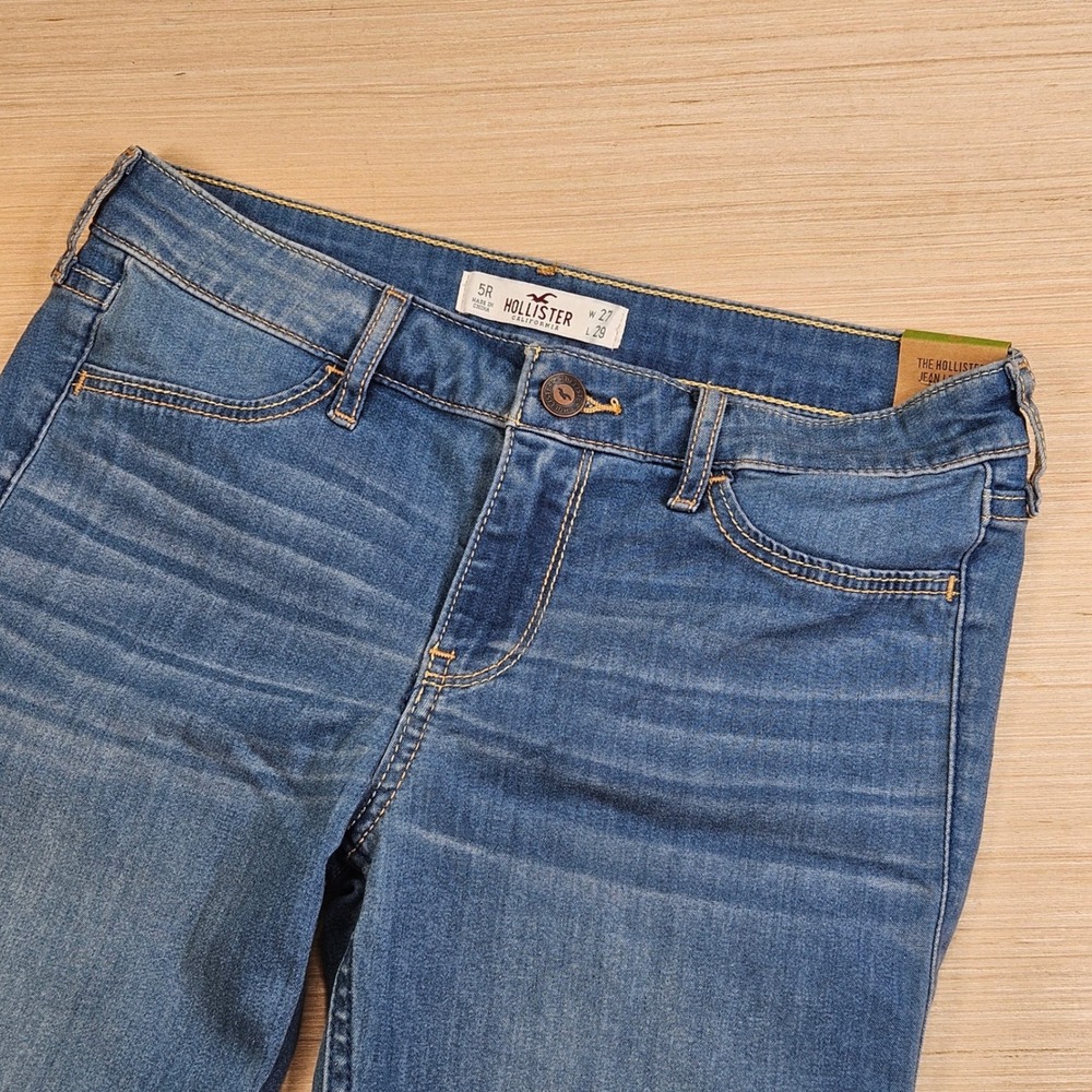 Hollister Jean Legging Women 5R Blue Mid Rise Denim Skinny‎ Stretch NEW